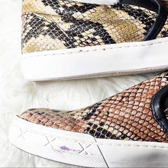 STEVE MADDEN Gunman Hand Made Faux Snakeskin Slip On Loafers, Size 9D - Picture 7 of 12